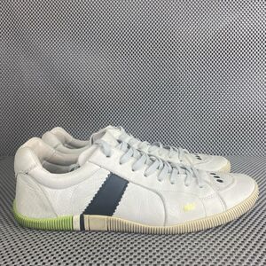 Osklen Riva Lona Sneakers Mens 12 White Leather Lace Up Low Top Casual